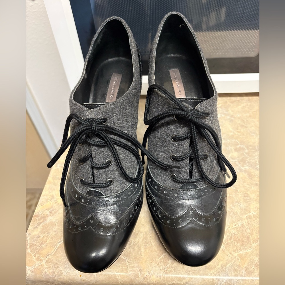 Tahari Heeled Oxfords